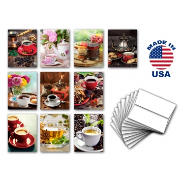 Coffee & Tea Note Cards Set of 10