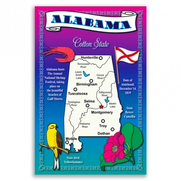 Aabama map