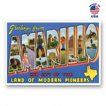 Greetings from Amarillo, Texas Set of 20