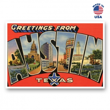 Greetings from Austin, Texas Set of 20
