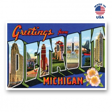 Greetings from Detroit, Michigan Set of 20