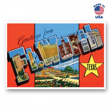 Greetings from Fort Worth, Texas Set of 20