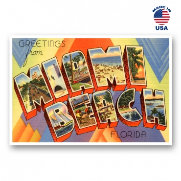Greetings from Miami Beach, Florida Set of 20