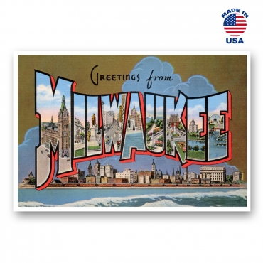 Greetings from Milwaukee, Wisconsin Set of 20