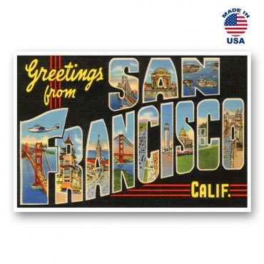Greetings from San Francisco, California Set of 20